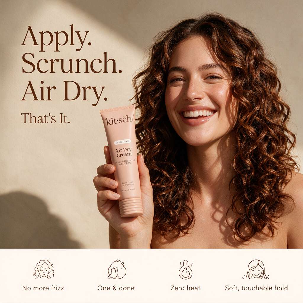 Apply. Scrunch. Air Dry. That's it.